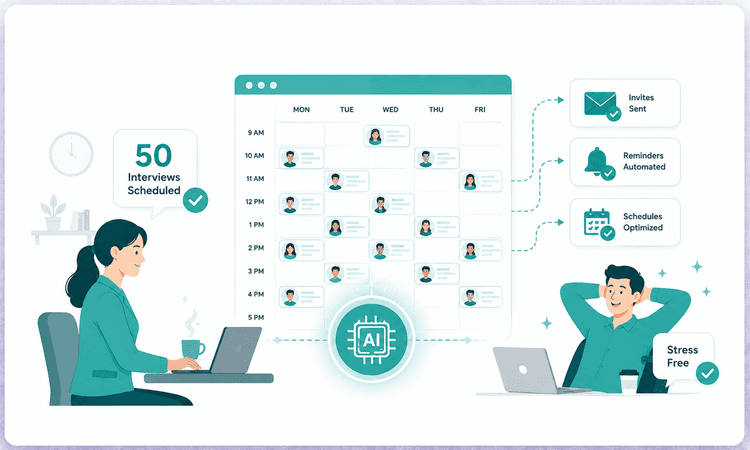 How to Schedule 50 Interviews a Week Without Losing Your Mind: AI Interview Scheduling Playbook