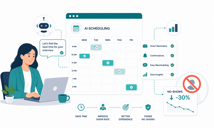 AI Interview Scheduling and No-Shows: Data-Backed Tactics to Cut Drop-Offs