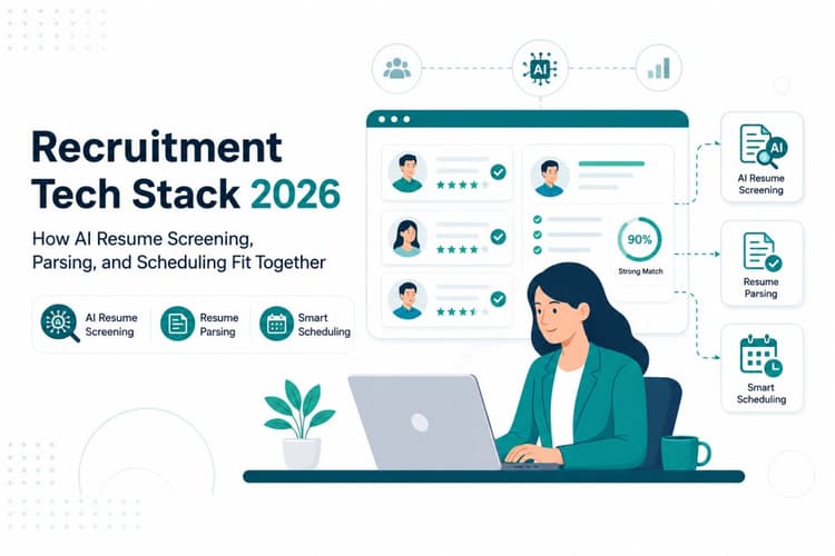 Recruitment Tech Stack 2026: How AI Resume Screening, Parsing, and Scheduling Fit Together