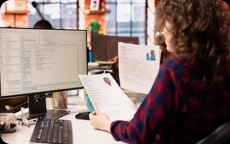 Resume parsing illustration