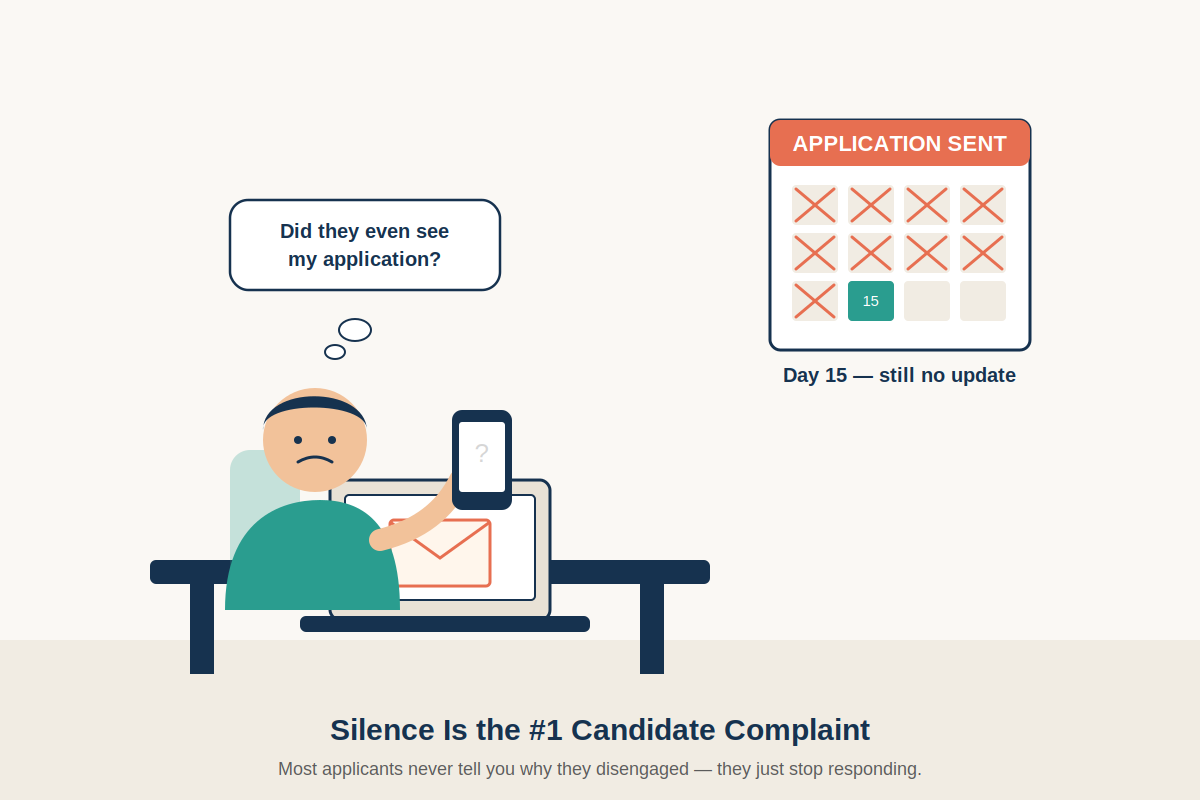 candidate waiting silent response
