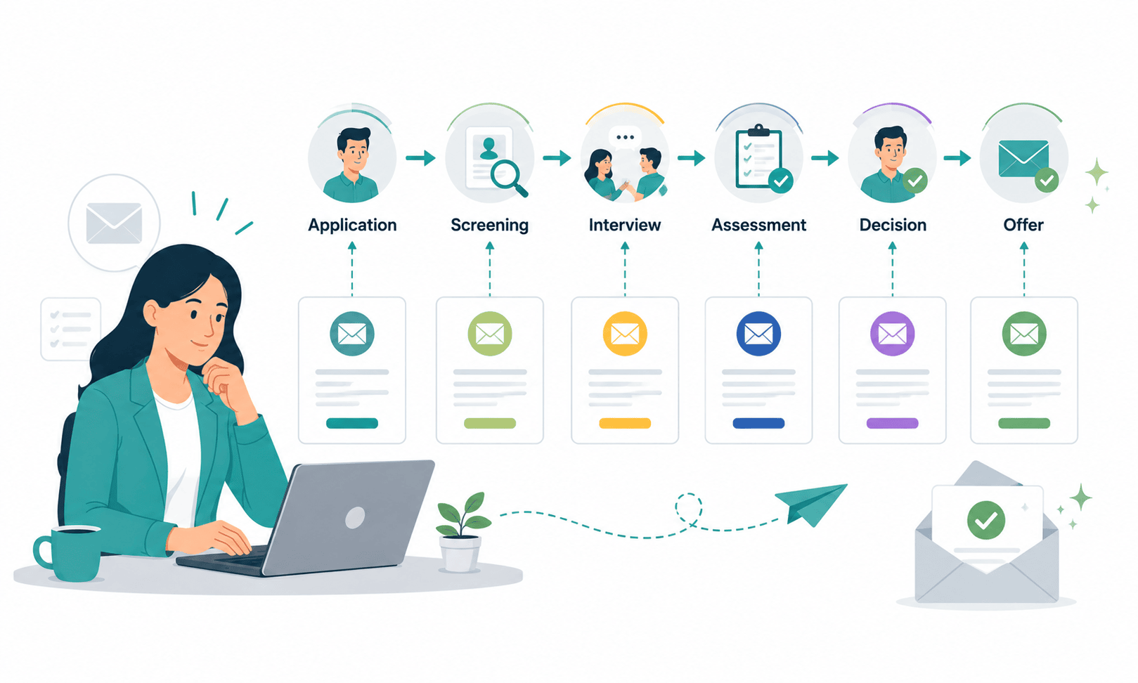 From Application to Offer: Mapping Recruitment Email Templates to Every Pipeline Stage