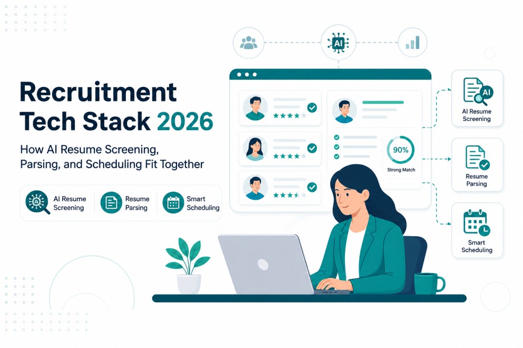 Recruitment Tech Stack 2026: How AI Resume Screening, Parsing, and Scheduling Fit Together